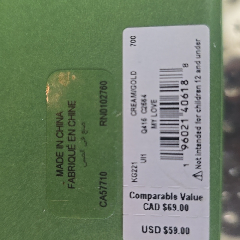 Kate Spade Gold and Pearl Heart Earrings - Picture 2 of 3